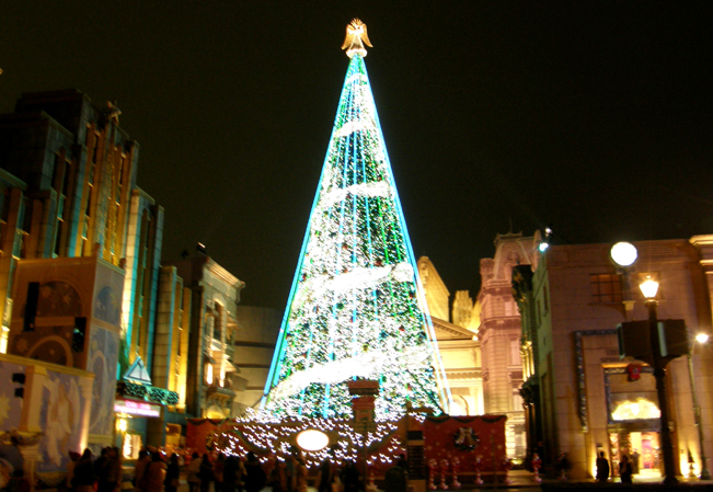 Usjの夜景 Vol 3 クリスマス イベント開催中のロマンチックな Usj の夜景